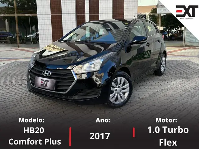 Carro Hyundai HB20 2017 1.0 Comfort Plus Turbo (Flex)