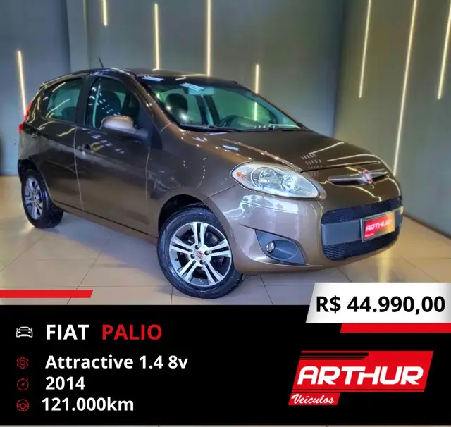 Carro Fiat Palio 2014 Attractive 1.4 8V (Flex)