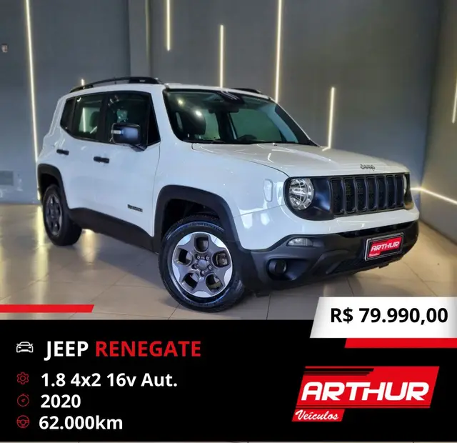 Carro Jeep Renegade 2020 1.8 4x2 (Aut) (Flex)