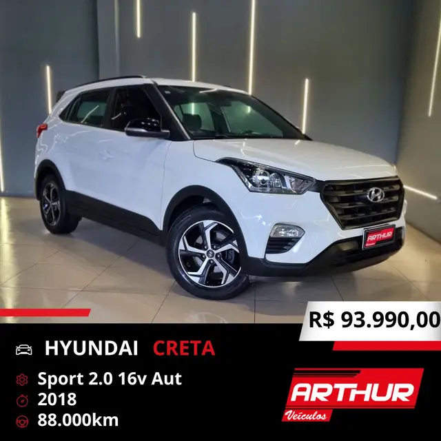Carro Hyundai Creta 2018 Sport 2.0 (Aut) (Flex)