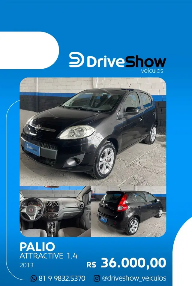 Carro Fiat Palio 2013 Attractive 1.4 8V (Flex)