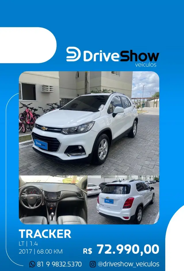 Carro Chevrolet Tracker 2017 LT 1.4 Turbo 4x2 (Aut) (Flex)