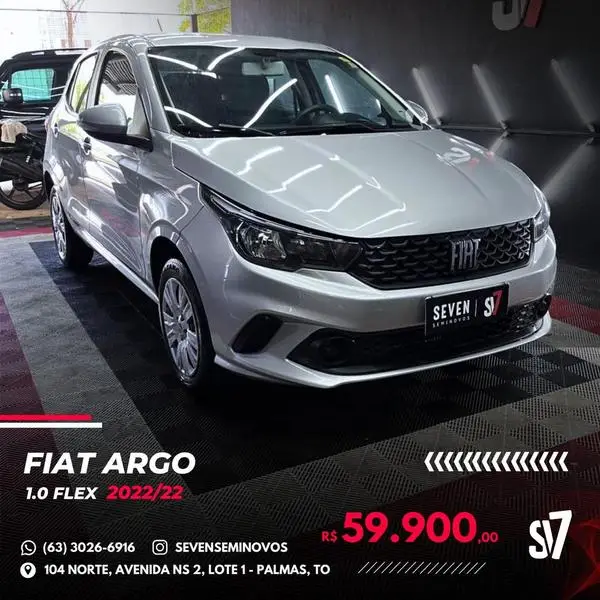 Carro Fiat Argo 2022 Drive 1.0 (Flex)