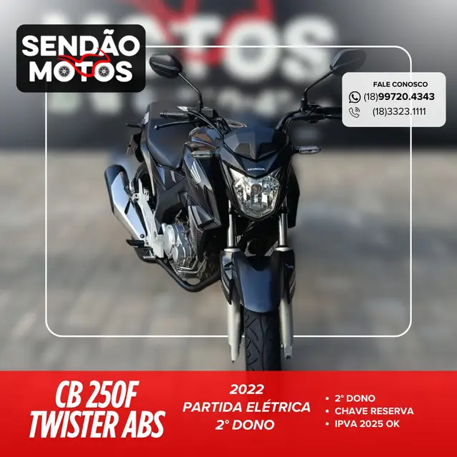Moto Honda CB 250F Twister 2022 (CBS)
