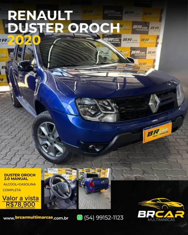 Carro Renault Duster Oroch 2020 2.0 16V Dynamique (Flex)