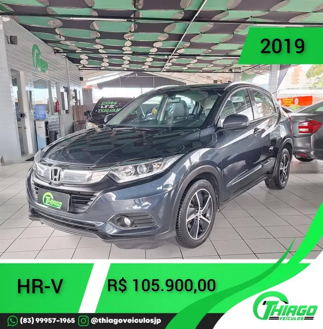 Carro Honda HR-V 2019 EX CVT 1.8 I-VTEC FlexOne