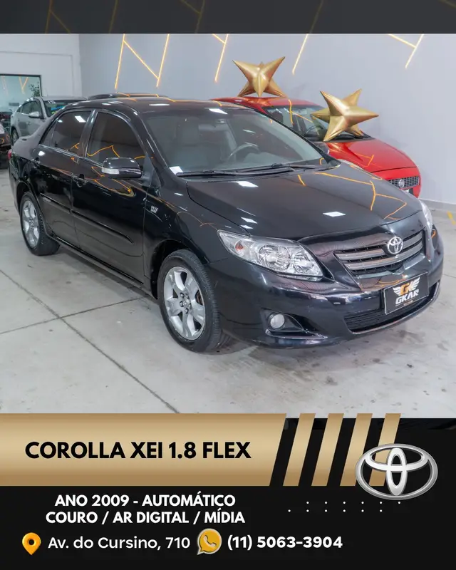 Carro Toyota Corolla 2009 Sedan XEi 1.8 16V (flex) (aut)