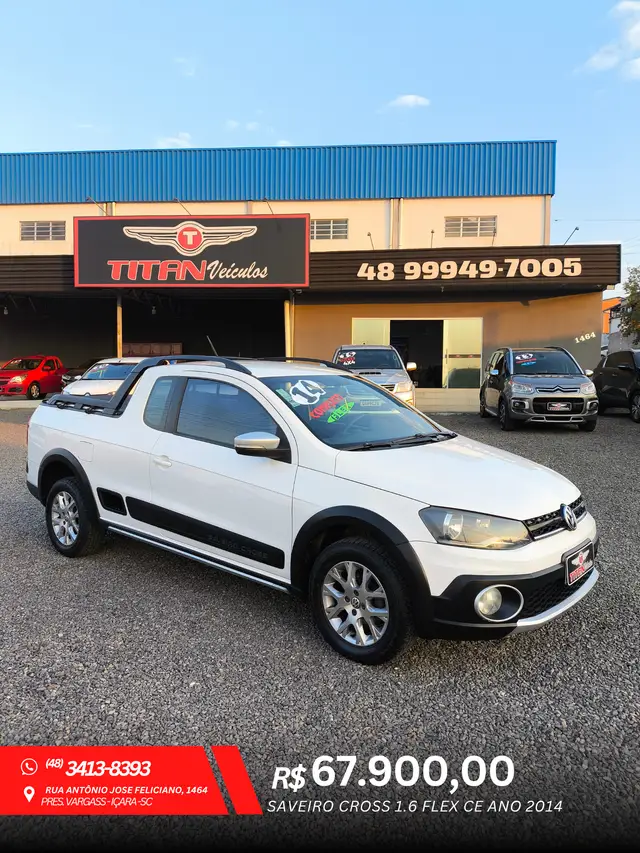 Carro Volkswagen Saveiro 2014 Cross 1.6 (Flex) (cab. estendida)