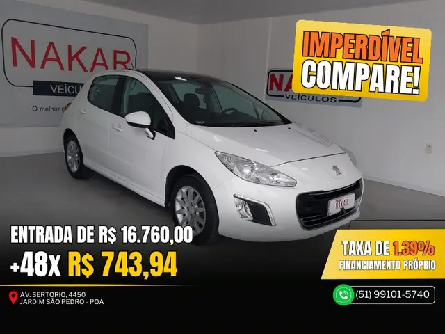 Carro Peugeot 308 2014 Active 1.6 16v (Flex)