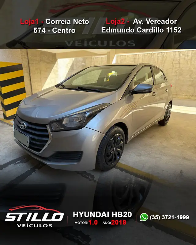 Carro Hyundai HB20 2018 1.0 Turbo Comfort Plus blueMedia (Flex)