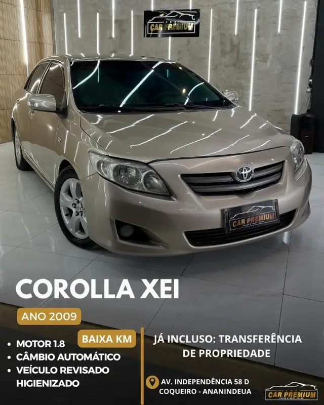 Carro Toyota Corolla 2009 Sedan XEi 1.8 16V (flex) (aut)