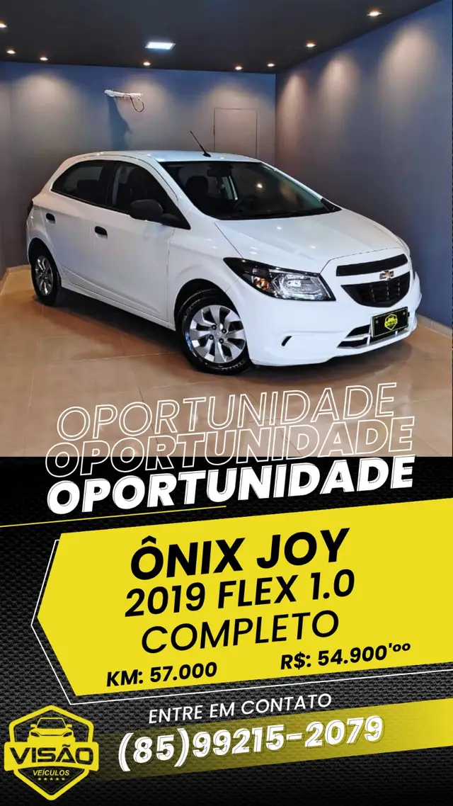 Carro Chevrolet Onix 2019 1.0 Joy SPE/4