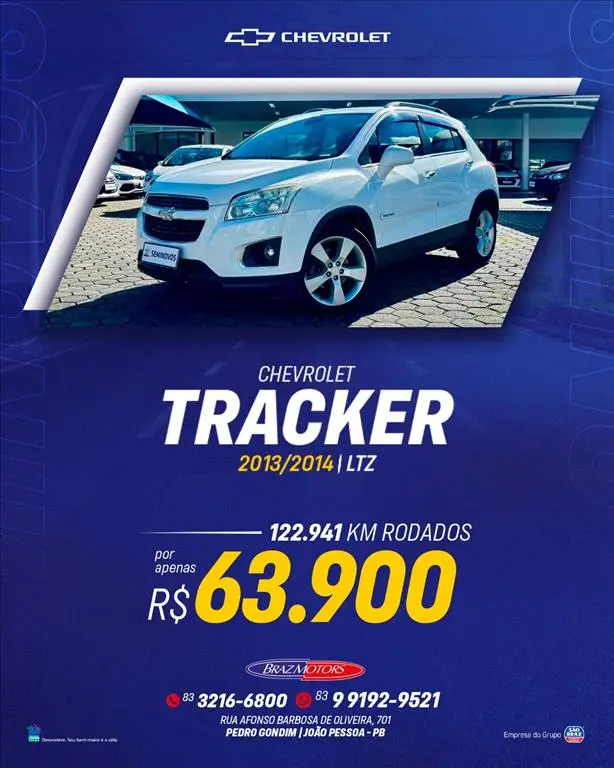 Carro Chevrolet Tracker 2014 LTZ 1.8 16v Ecotec (Aut) (Flex)