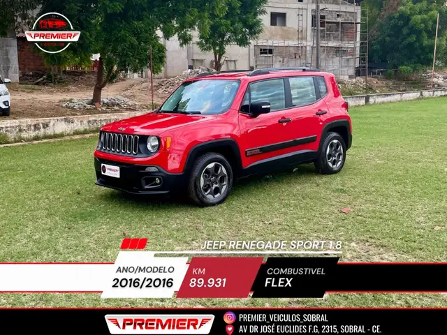 Carro Jeep Renegade 2016 Sport 1.8 4x2 (Aut) (Flex)