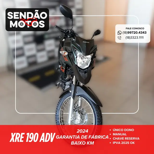 Moto Honda XRE 190 2024 Adventure