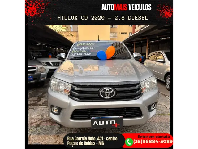 Carro Toyota Hilux Cabine Dupla 2020 Hilux 2.8 TDI CD STD Narrow 4x4