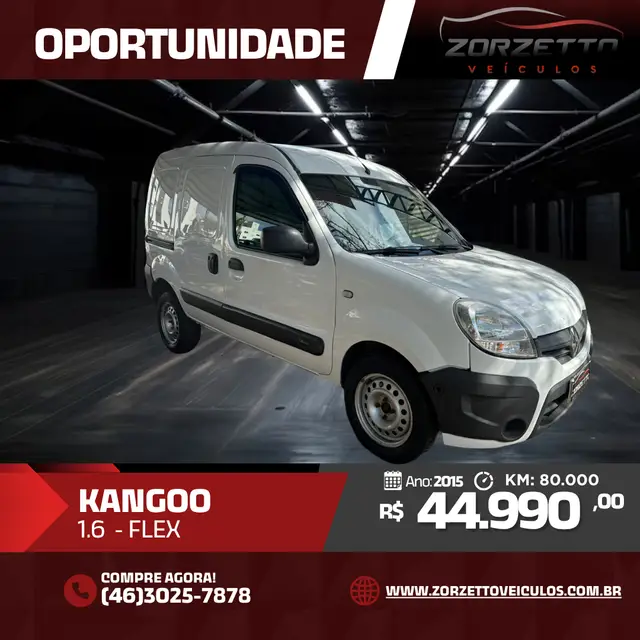 Carro Renault Kangoo Express 2015 1.6 16V Com Porta Lateral(Flex)