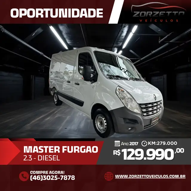 Carro Renault Master 2017 2.3 16V dCi L2H2 Grand Furgão