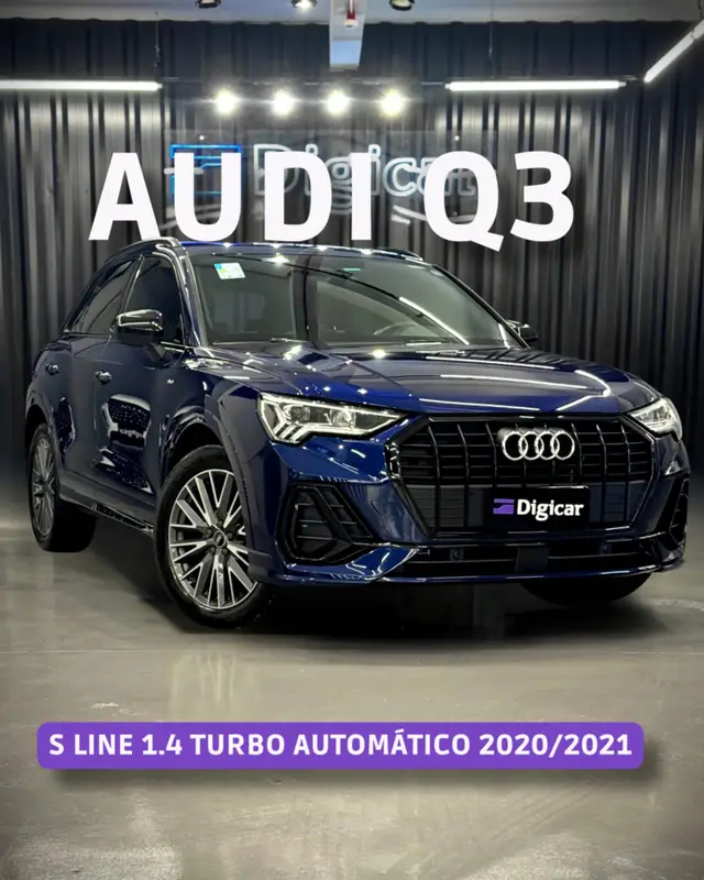Carro Audi Q3 2021 Black S Line 1.4 TFSI S-tronic