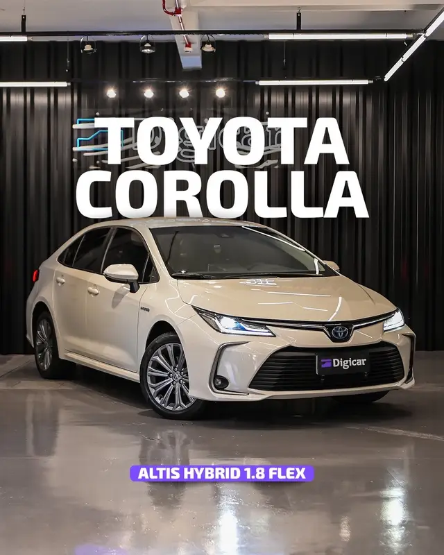 Carro Toyota Corolla 2020 1.8 VVT-I HYBRID FLEX ALTIS CVT
