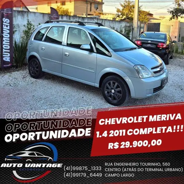 Carro Chevrolet Meriva 2011 Maxx 1.4 (Flex)