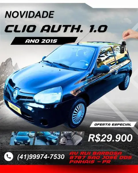 Carro Renault Clio 2015 1.0 Hi-Power 16V