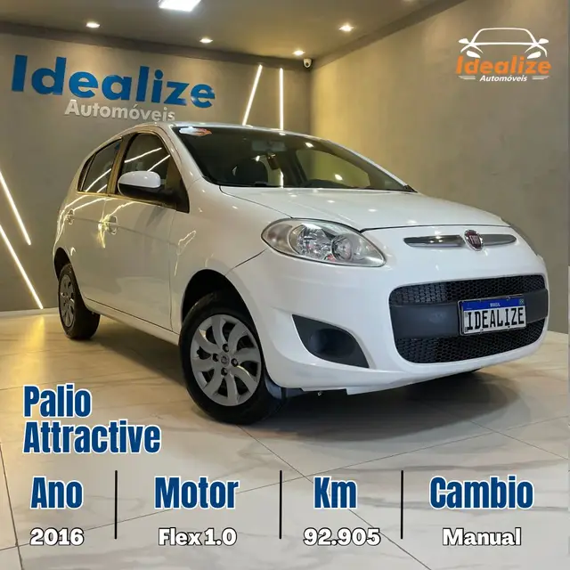 Carro Fiat Palio 2016 Attractive 1.0 Evo (Flex)