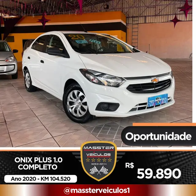 Carro Chevrolet Onix Plus 2020 1.0 Turbo (Flex) (Aut)
