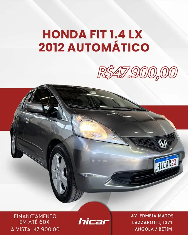 Carro Honda Fit 2012 New  LX 1.4 (flex)