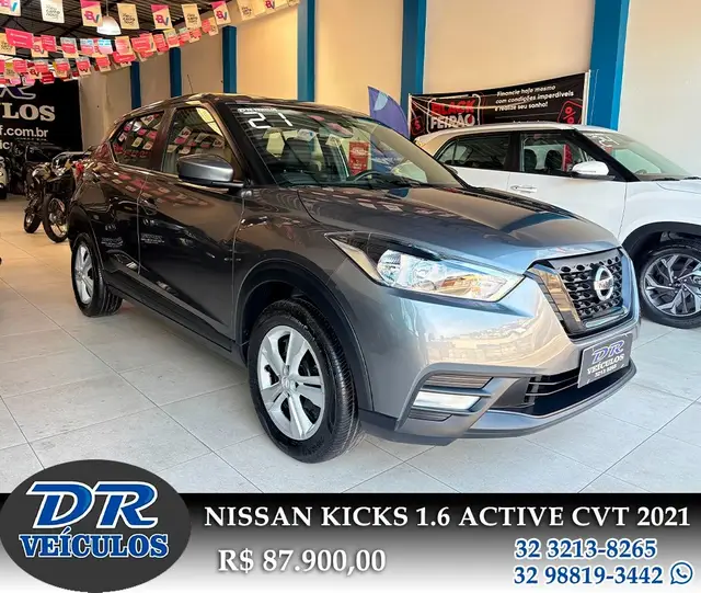 Carro Nissan Kicks 2021 1.6 Active (Aut) (Flex) (PCD)