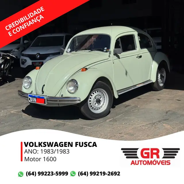 Carro Volkswagen Fusca 1983 1300
