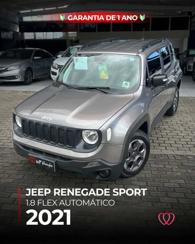 Carro Jeep Renegade 2021 Sport 1.8 4x2 (Aut) (Flex)