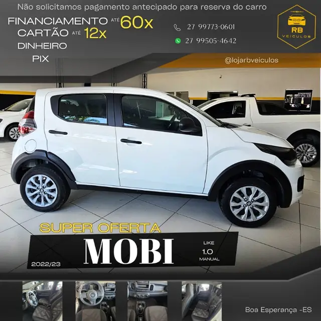 Carro Fiat Mobi 2023 Like 1.0 (Flex)