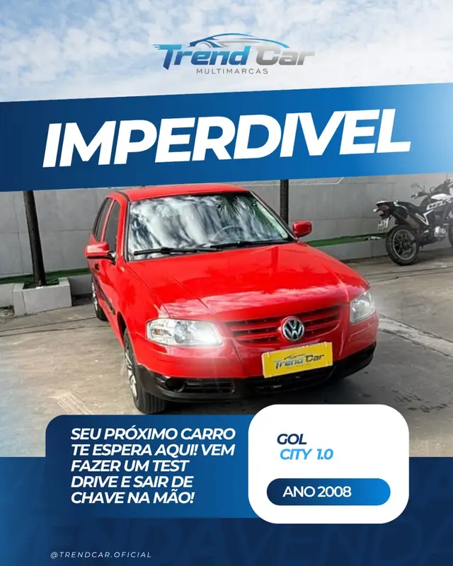 Carro Volkswagen Gol 2008 Plus 1.0 (G4) (Flex) 2p