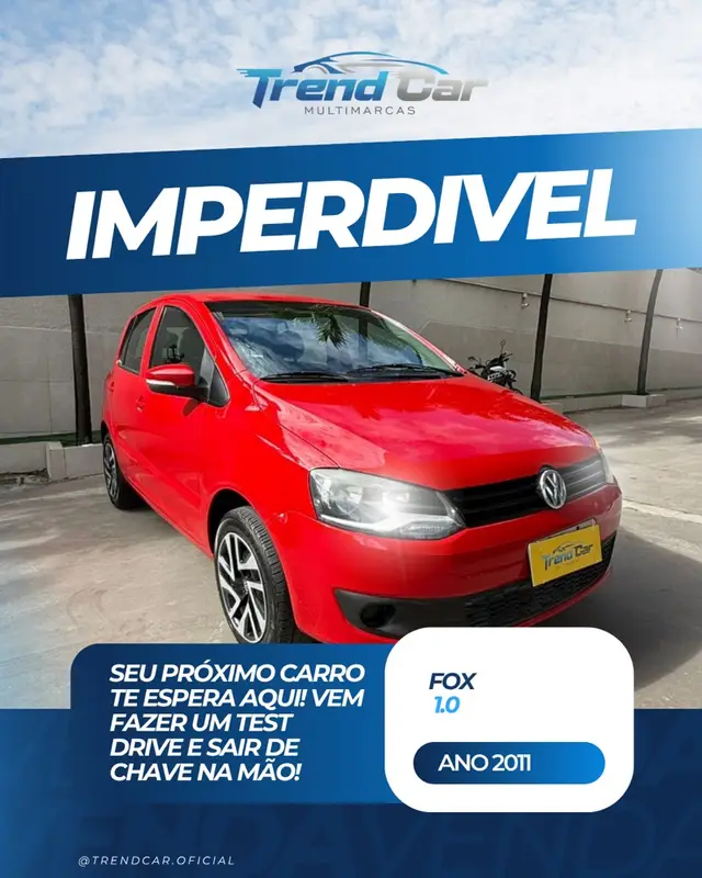 Carro Volkswagen Fox 2011 1.0 TEC (Flex) 2p