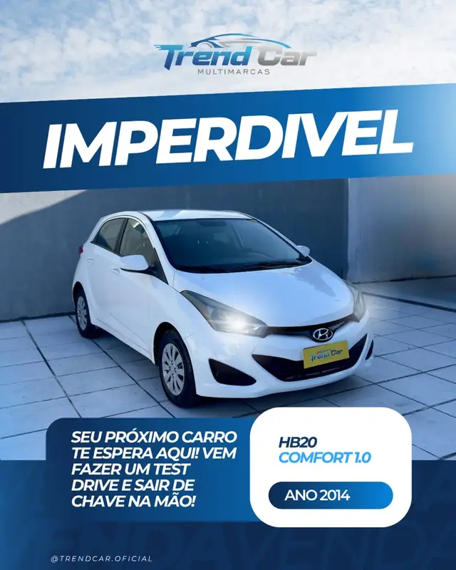 Carro Hyundai HB20 2014 1.0 Comfort Plus (Flex)