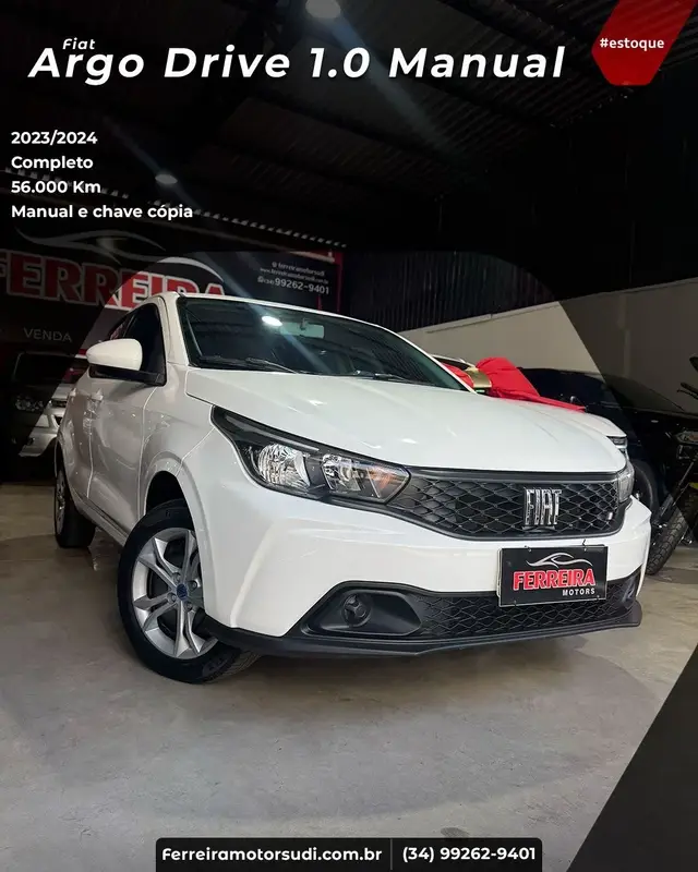 Carro Fiat Argo 2024 Drive 1.0