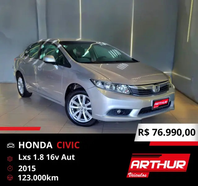 Carro Honda Civic 2015 LXS 1.8 i-VTEC (Aut) (Flex)