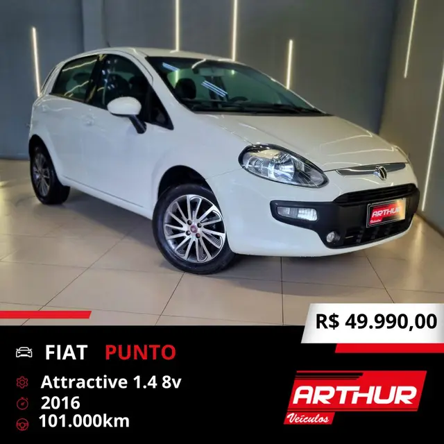 Carro Fiat Punto 2016 Attractive 1.4 (Flex)
