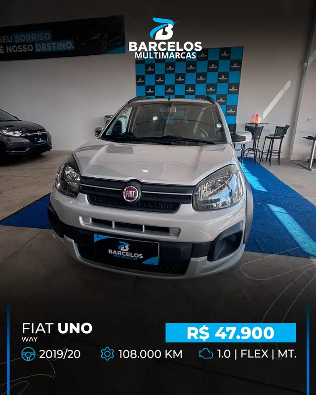 Carro Fiat Uno 2020 Way 1.0 Firefly (Flex)