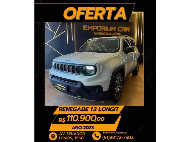 Carro Jeep Renegade 2023 Longitude T270 1.3 Turbo 4x2