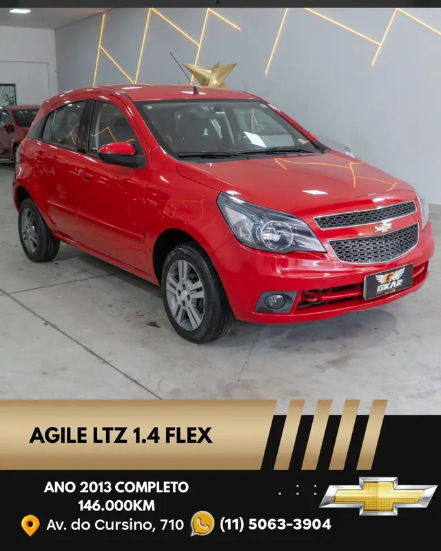 Carro Chevrolet Agile 2013 LTZ 1.4 8V (Flex)