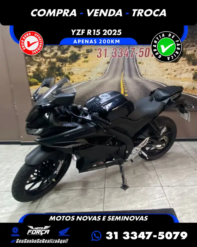 Moto Yamaha YZF R15 2025 ABS