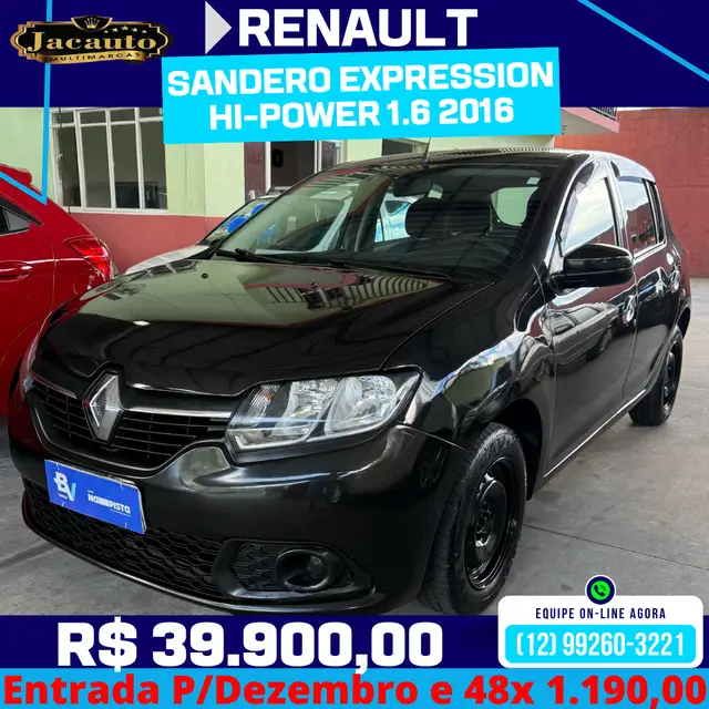 Carro Renault Sandero 2016 Expression 1.6 8V (Flex)
