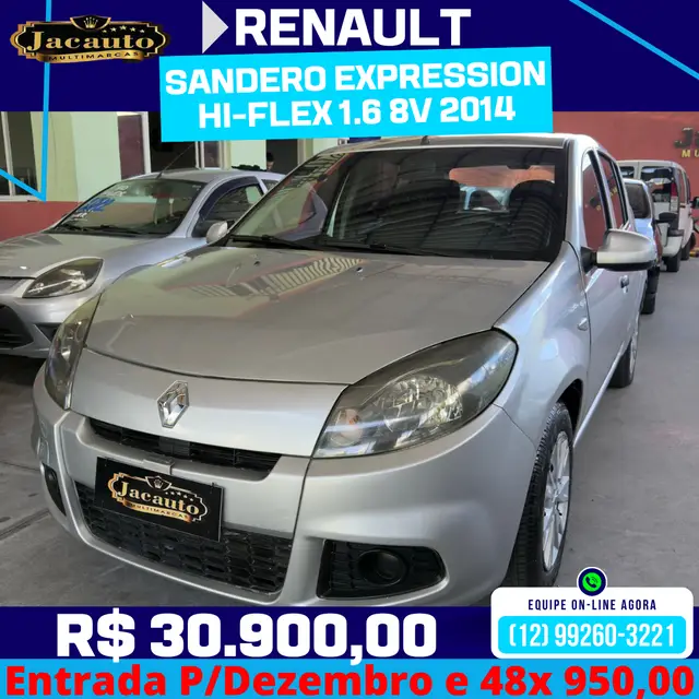 Carro Renault Sandero 2014 Expression 1.6 8V (flex)