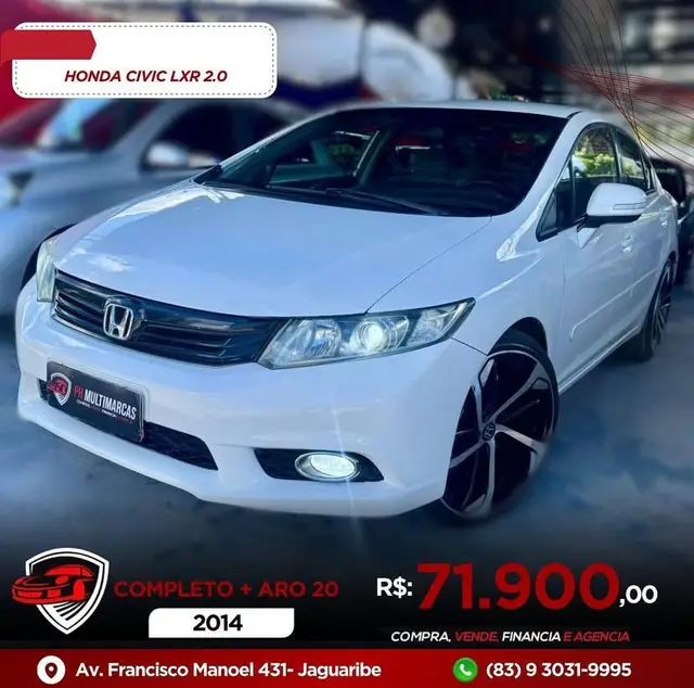 Carro Honda Civic 2014 New  LXR 2.0 i-VTEC (Aut) (Flex)