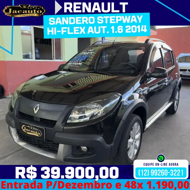 Carro Renault Sandero Stepway 2014 1.6 16V Hi-Flex (aut)
