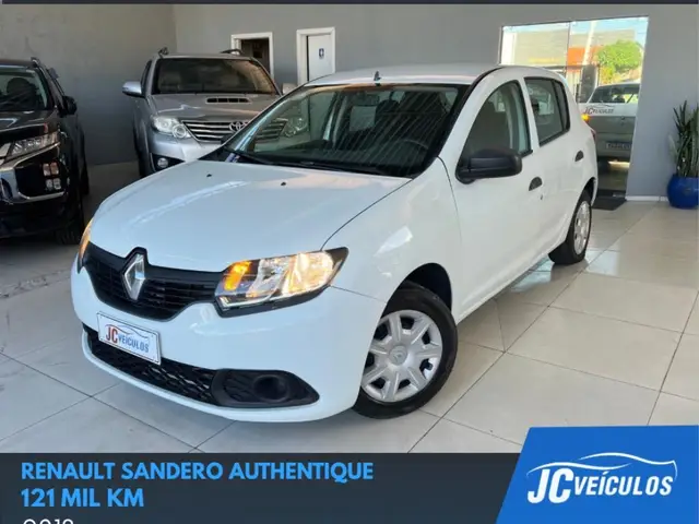 Carro Renault Sandero 2018 Authentique 1.0 12V SCe (Flex)