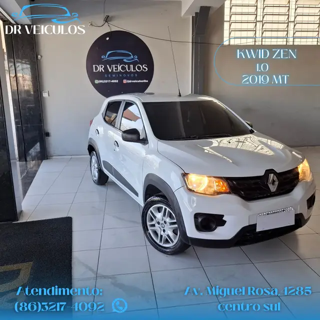 Carro Renault Kwid 2019 Zen 1.0 12v SCe (Flex)