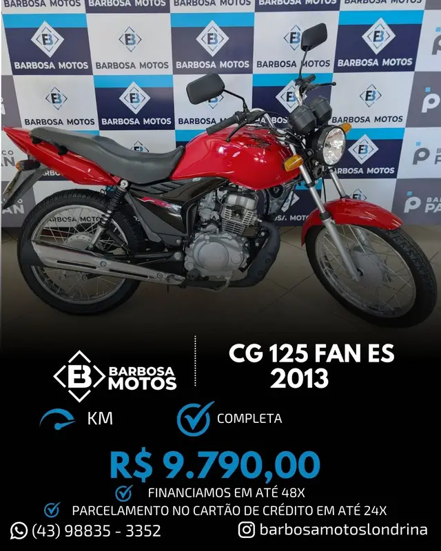 Moto Honda CG 125 2013 Fan ES